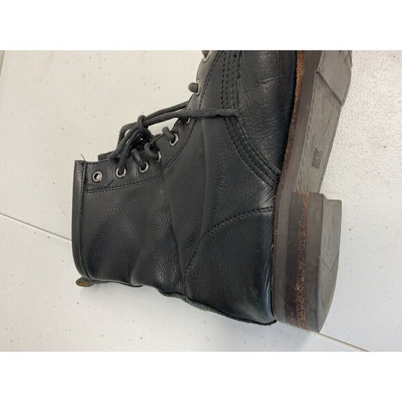 Frye Veronica 3476276 Womens Black Lace Up Leather‎ Combat Boots 9.5M Distressed - Picture 7 of 16